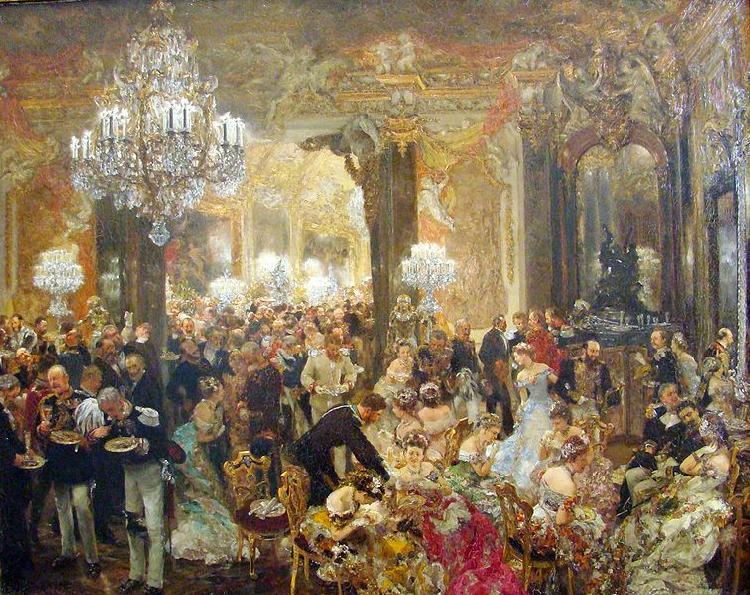 Adolph von Menzel painted china oil painting image
